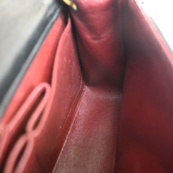 CHANEL CC Mini Matelasse Full Flap Chain Shoulder Bag Leather Black GHW - Picture 10 of 16